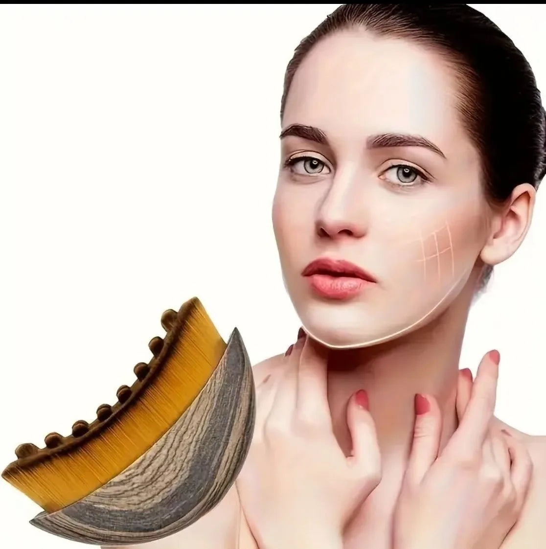 Portable Dry Facial Brush Soft Bristles