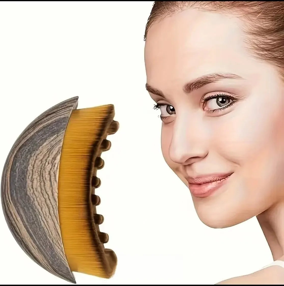 Portable Dry Facial Brush Soft Bristles