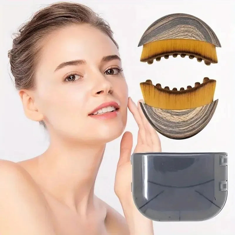 Portable Dry Facial Brush Soft Bristles