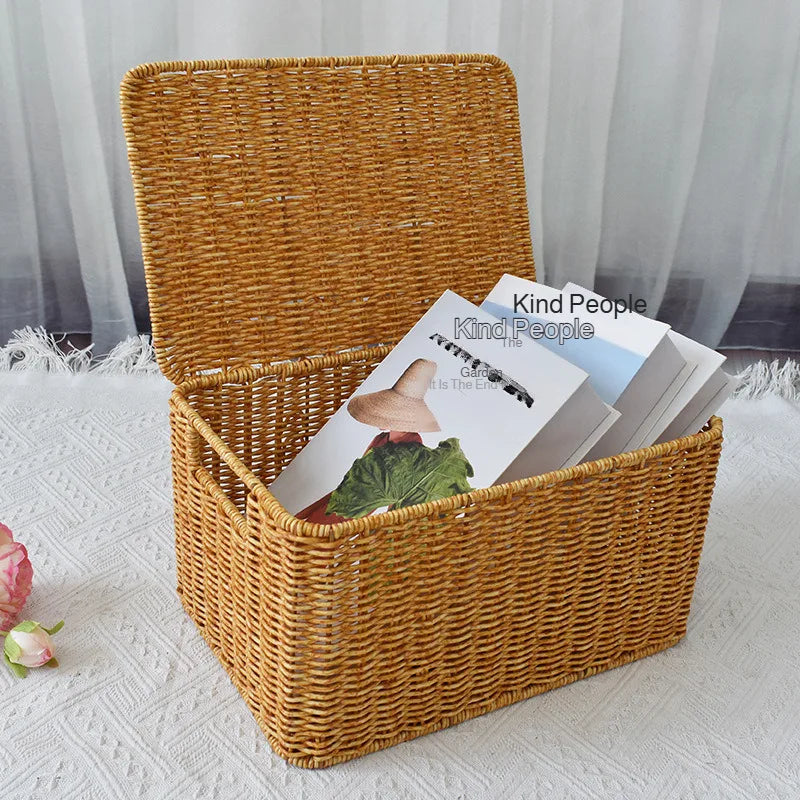 Household Rattan Woven Storage Box