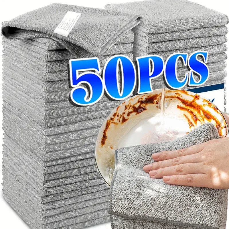 Bamboo Charcoal Microfiber Cleaning Cloth
