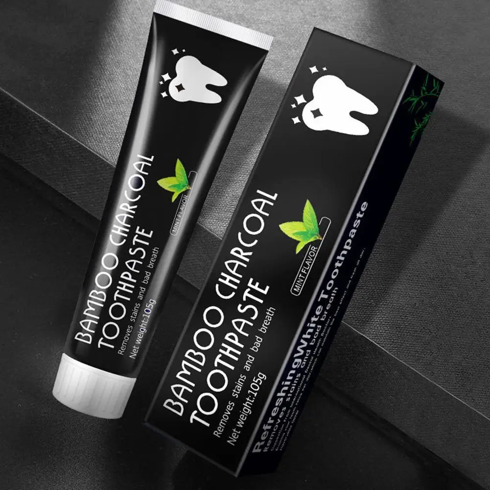 Bamboo Charcoal Teeth Whitening Toothpaste & Powder