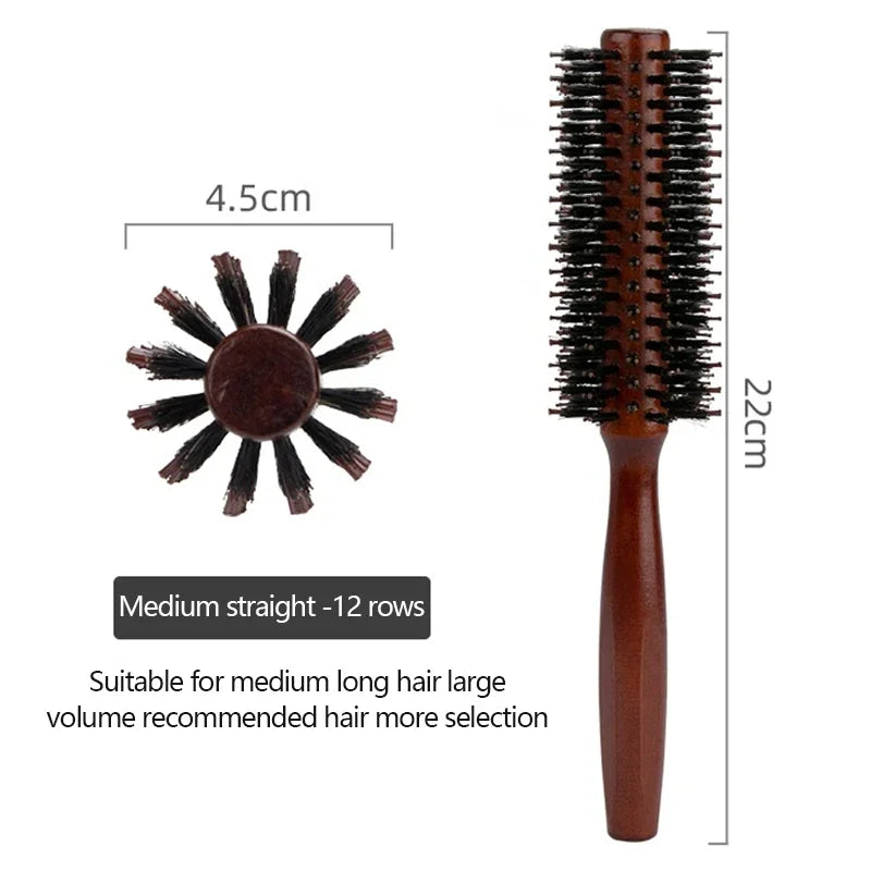 Natural Boar Bristle Hair Brush | Shine, Frizz Control & Sustainable Styling