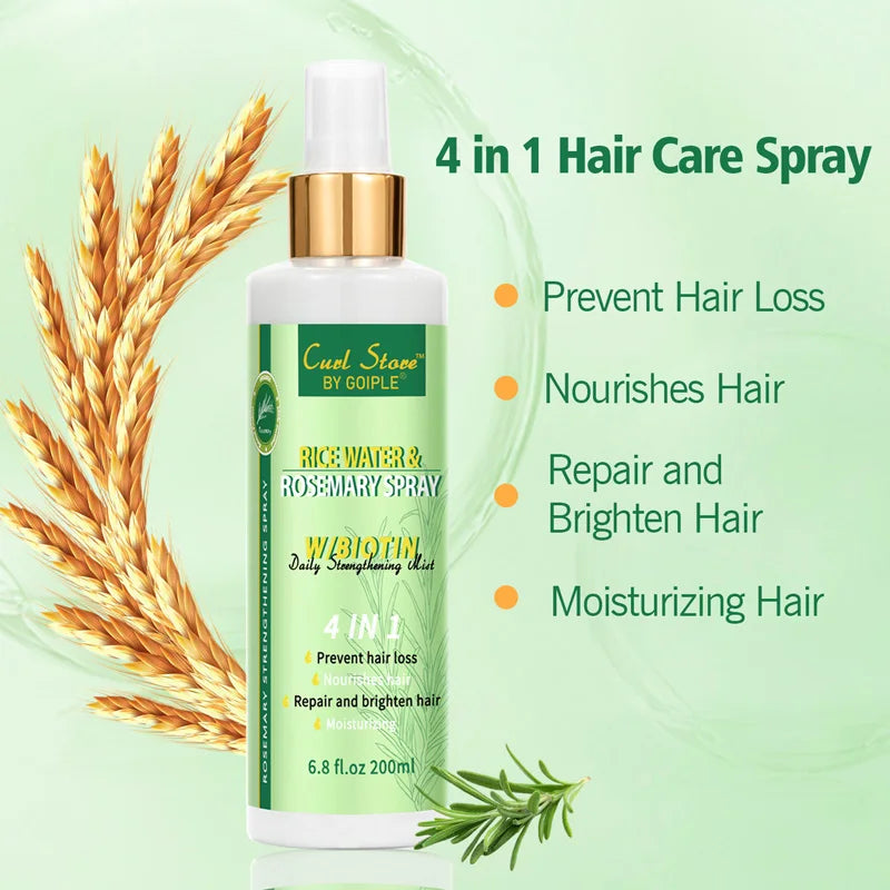 Natural Rice Water & Rosemary Spray