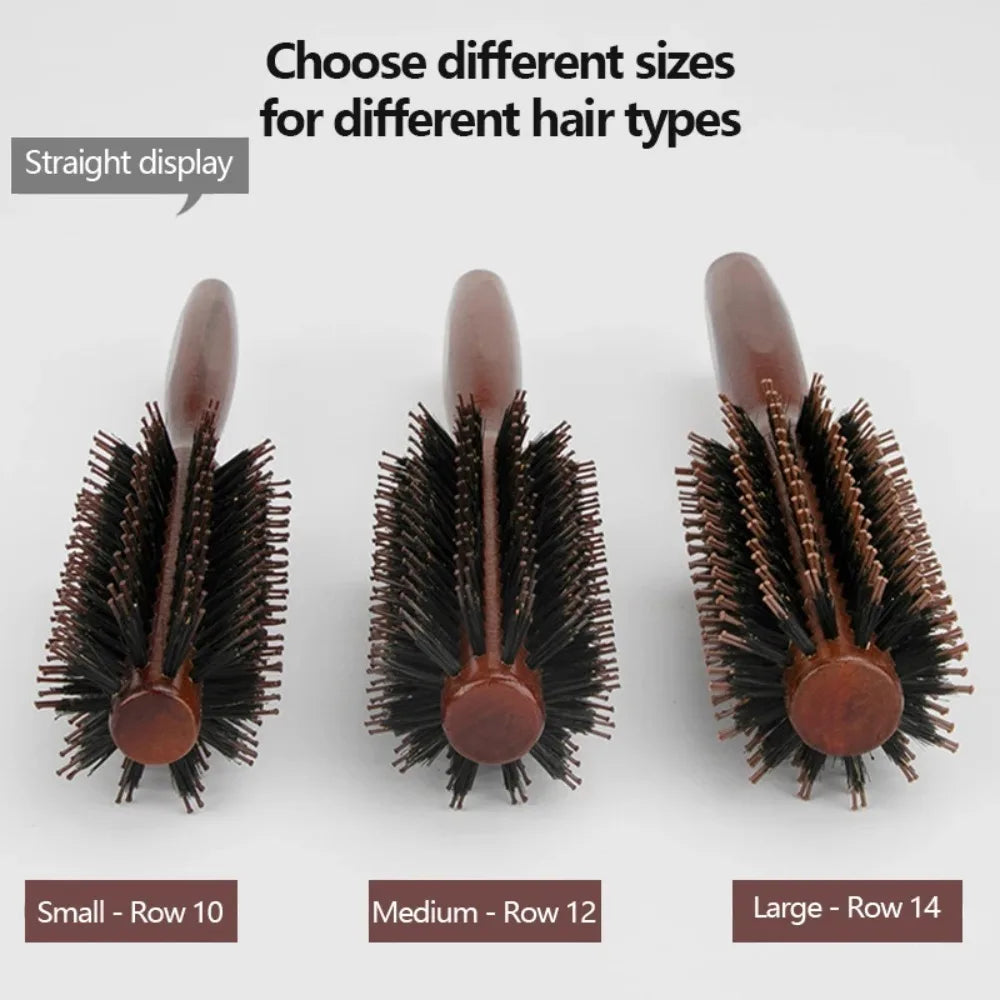 Natural Boar Bristle Hair Brush | Shine, Frizz Control & Sustainable Styling