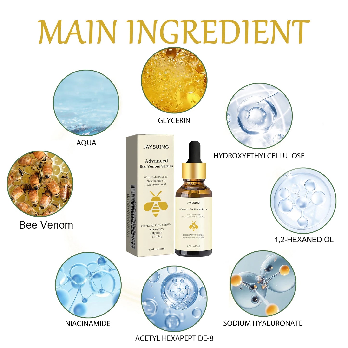 Bee Venom Facial Serum Anti-Ageing & Firming Essence