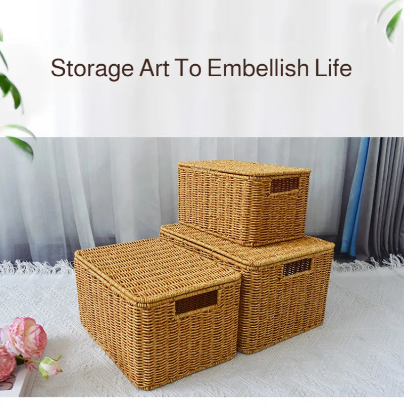 Household Rattan Woven Storage Box