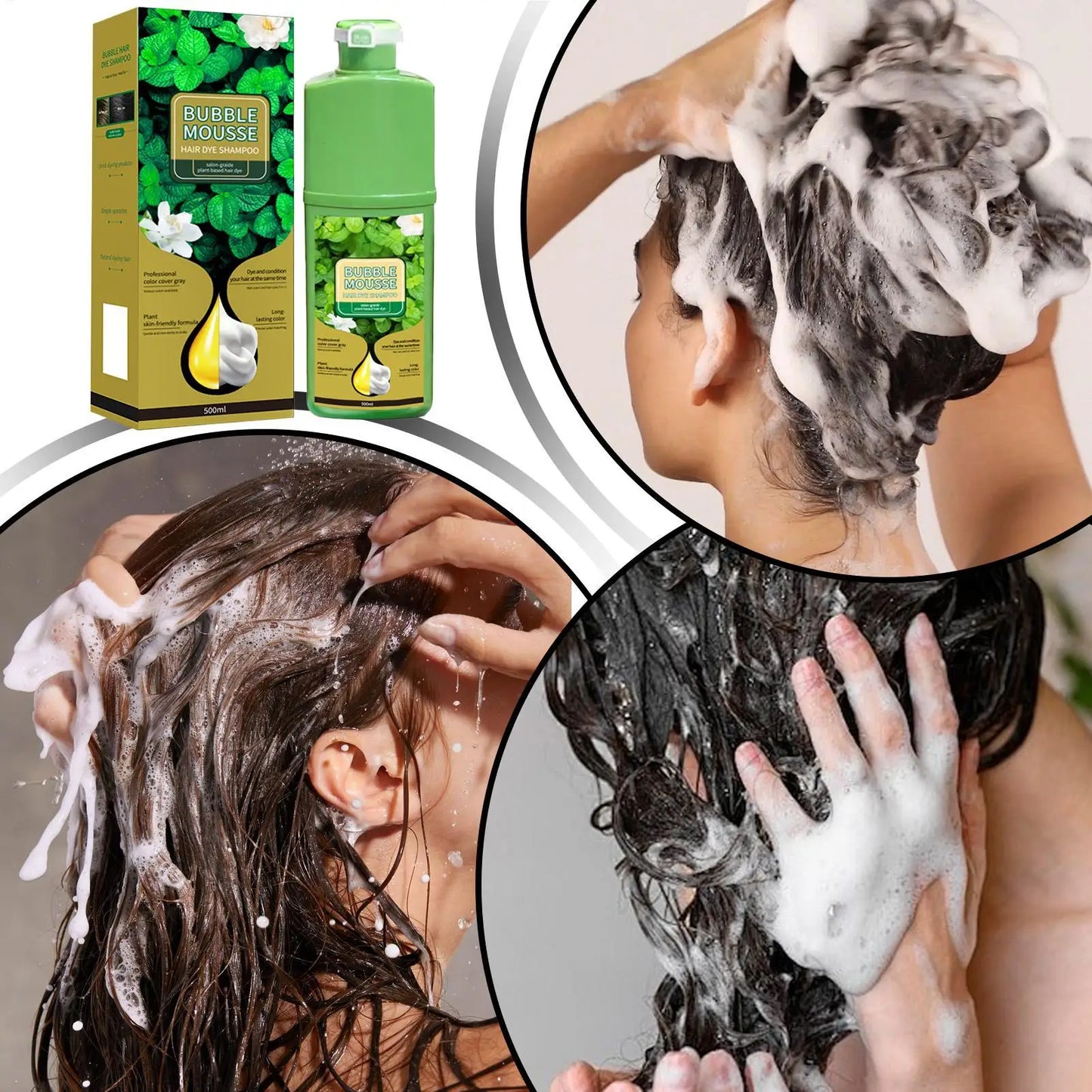 Natural Plant Herbal Hair Dye Shampoo