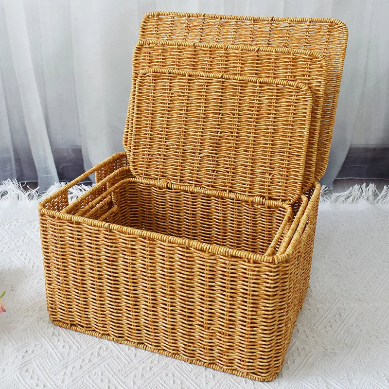 Household Rattan Woven Storage Box