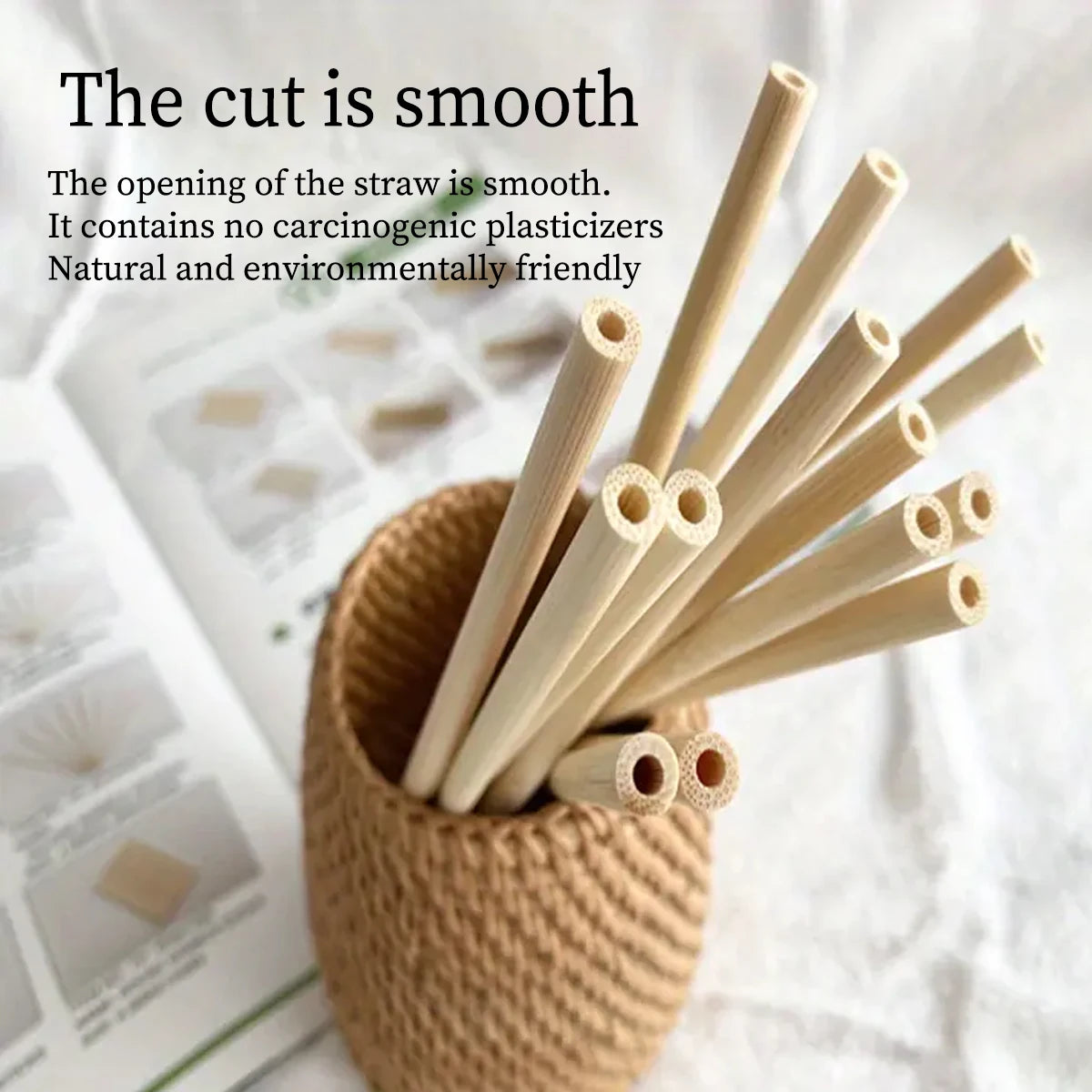 Natural Bamboo Drinking Straws | Reusable, Eco-Friendly & Plastic-Free