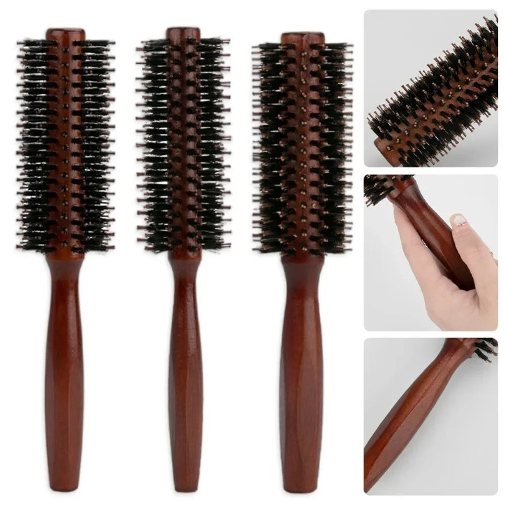 Natural Boar Bristle Hair Brush | Shine, Frizz Control & Sustainable Styling