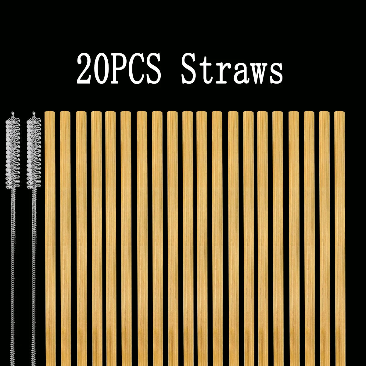 Natural Bamboo Drinking Straws | Reusable, Eco-Friendly & Plastic-Free