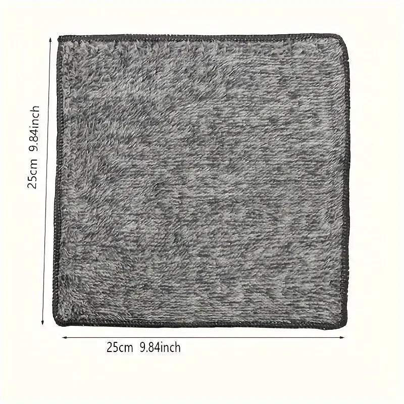 Bamboo Charcoal Microfiber Cleaning Cloth
