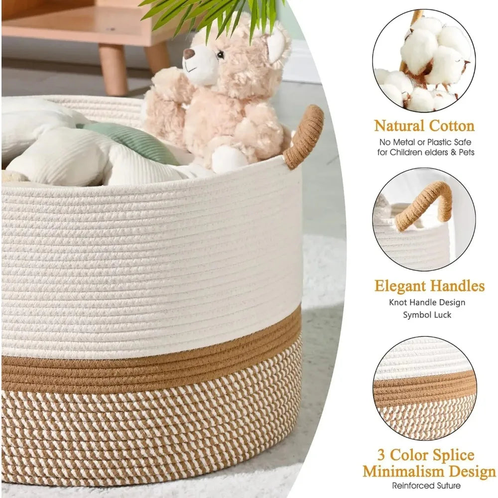 Cotton Rope Woven Laundry Hamper