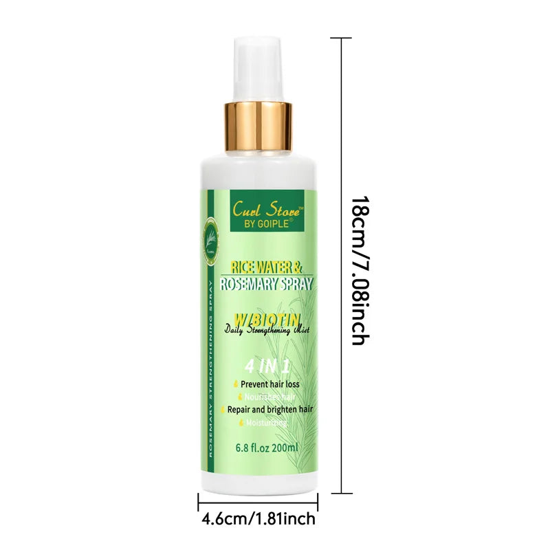 Natural Rice Water & Rosemary Spray