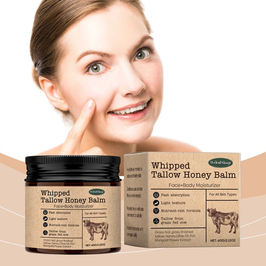 Grass-Fed Beef Tallow & Wild Honey Face & Body Cream | Deep Moisture Balm