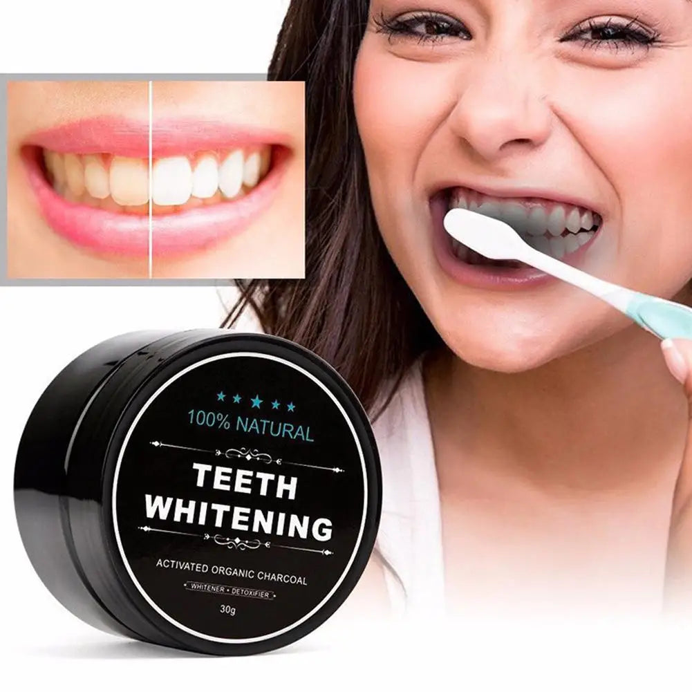 Organic Coconut Activated Charcoal Teeth Whitening Powder