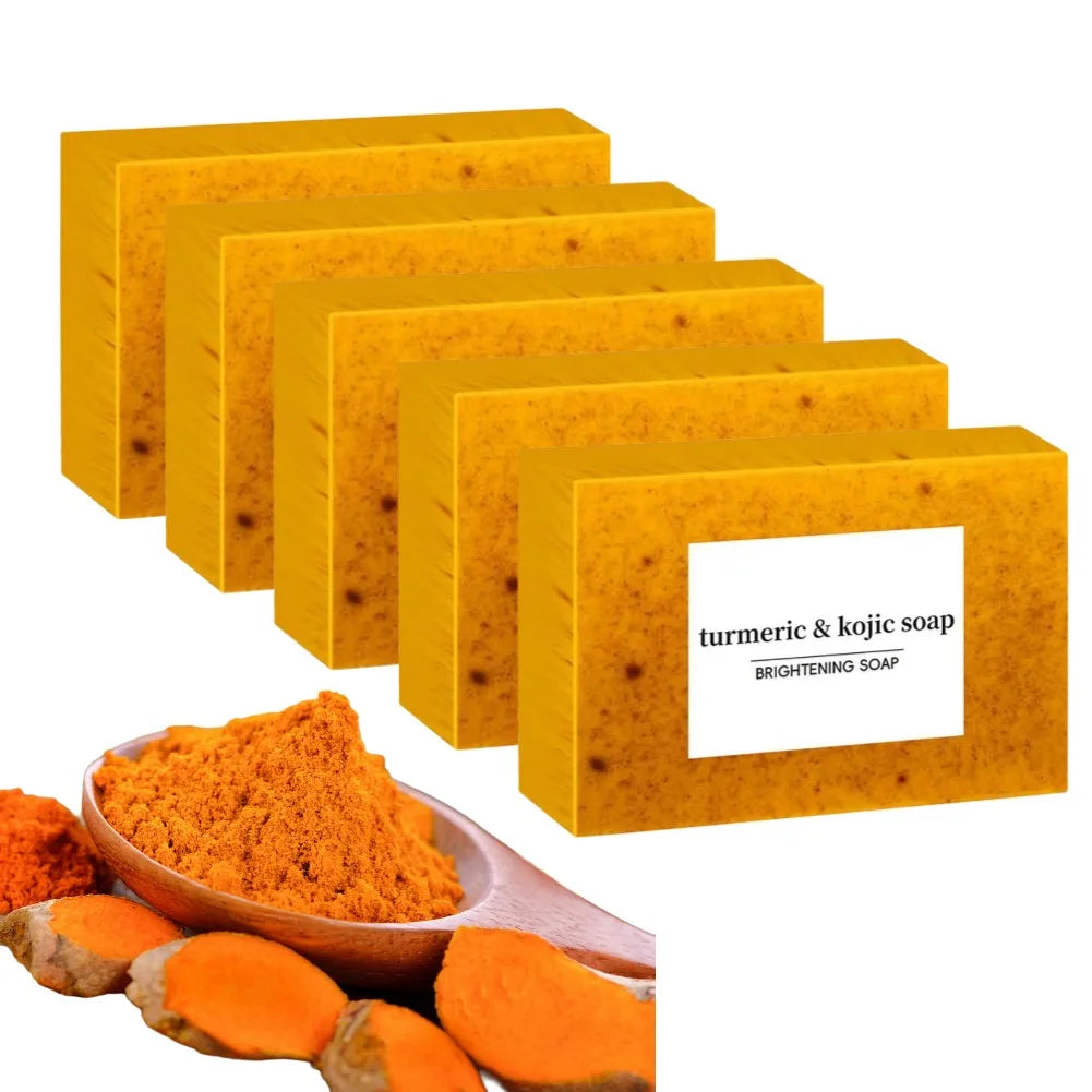 Turmeric & Kojic Acid Brightening Soap | Handmade Facial & Body Bar L&L Organics