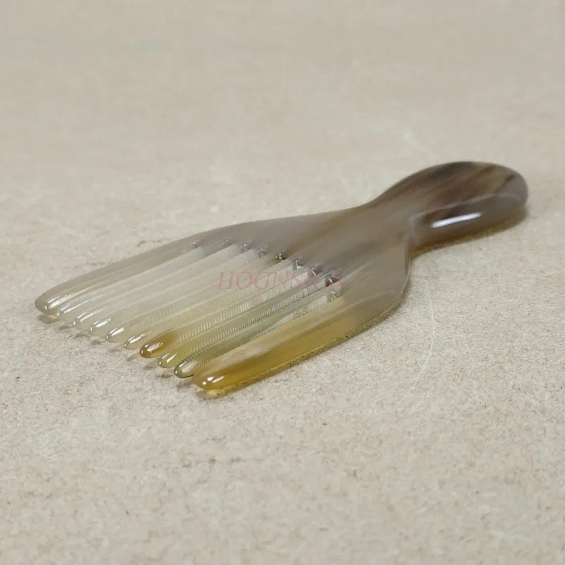 Anti-Static Natural White Horn Comb