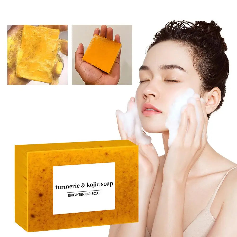 Turmeric & Kojic Acid Brightening Soap | Handmade Facial & Body Bar