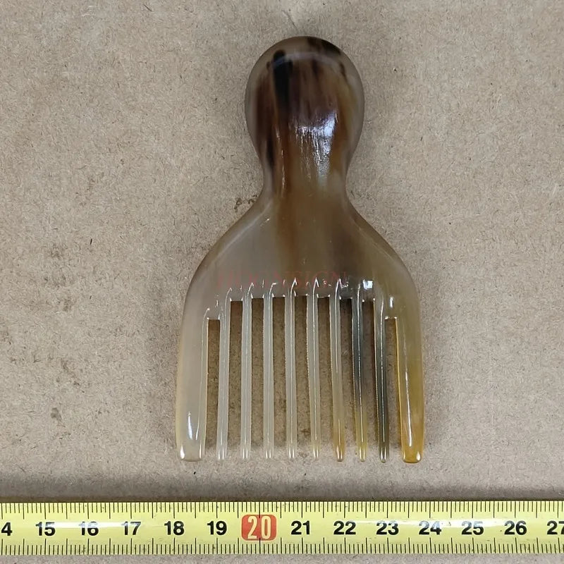 Anti-Static Natural White Horn Comb