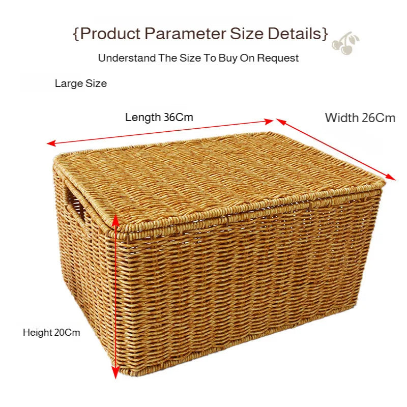 Household Rattan Woven Storage Box