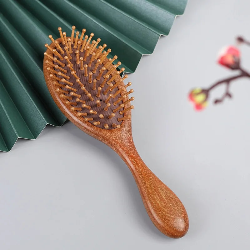 Natural Sandalwood Guasha Massage Comb | Scalp & Body Therapy Tool