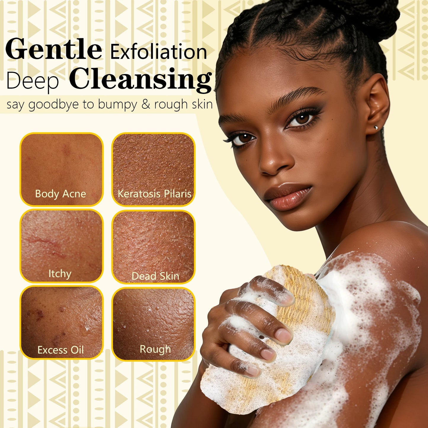 African Net Exfoliating Body Sponge