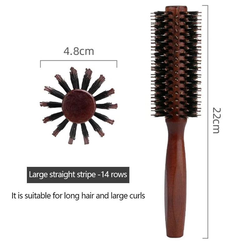 Natural Boar Bristle Hair Brush | Shine, Frizz Control & Sustainable Styling