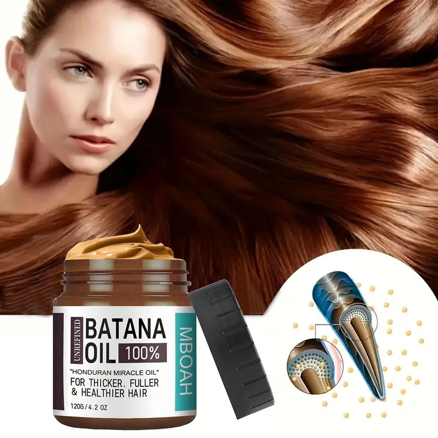100% Pure Batana Oil from Honduras | Hair Growth & Nourishment Oil
