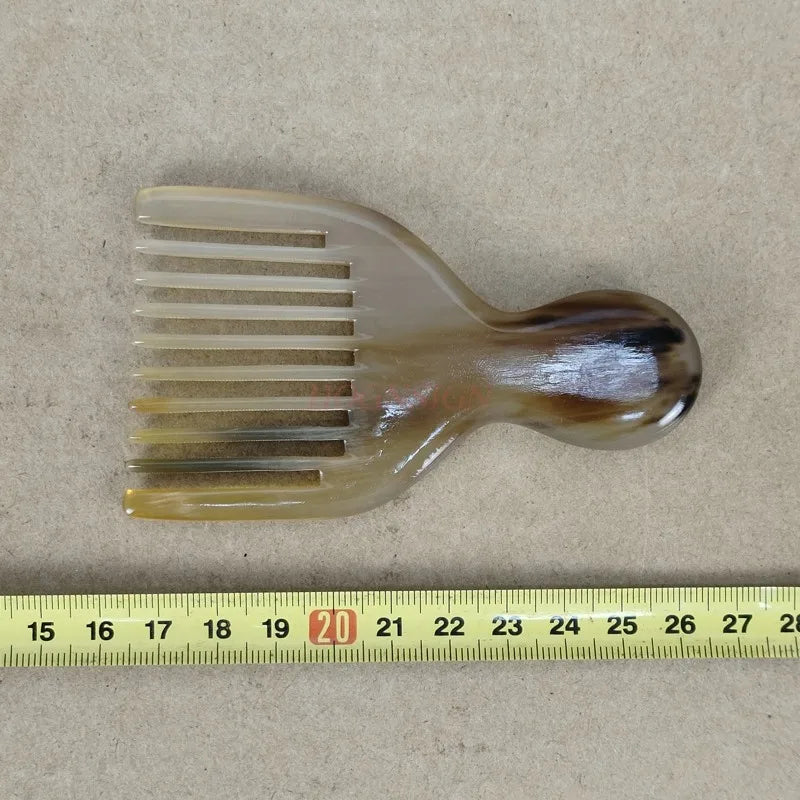Anti-Static Natural White Horn Comb