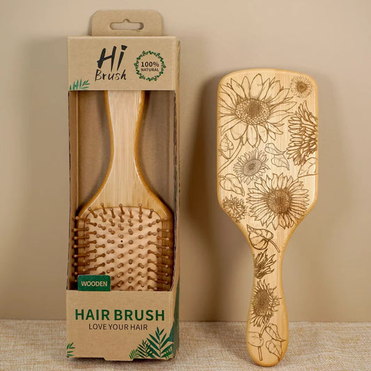 Natural Bamboo Square Comb